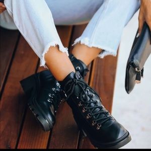 Vici Czech faux leather boot Combat boot